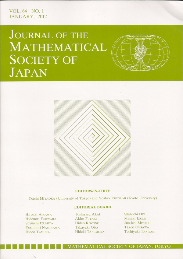 Journal of the Mathematical Society of Japan